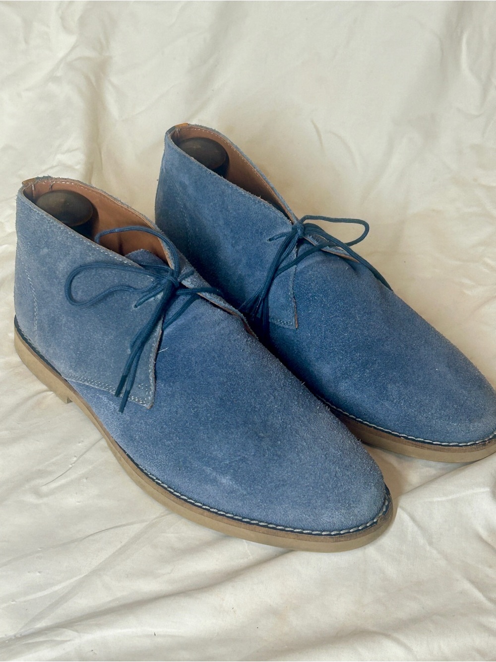 Frank Wright Blue Suede Chukka Boot Men's Size 8